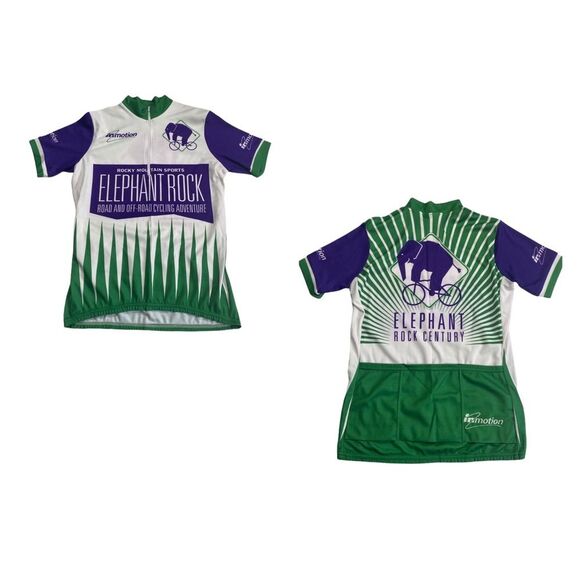 Vintage Inmotion Cycling Jersey Rocky Mountain Sports Elephant Rock M - Picture 1 of 12